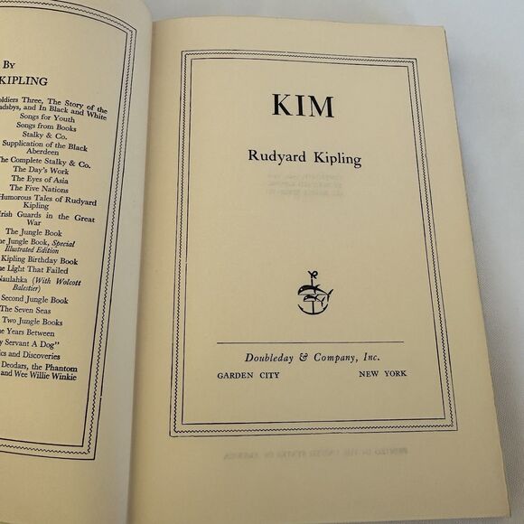Kim by Rudyard Kipling Hardcover 1901 Antique No Dustcover - Picture 1 of 11